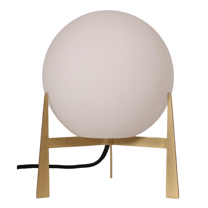 Lampa stołowa szklana kula Milla mleczna